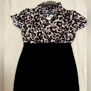 NEW At the knee pointe studio crepe bodycon dress. Torrid size 1 (14-16).